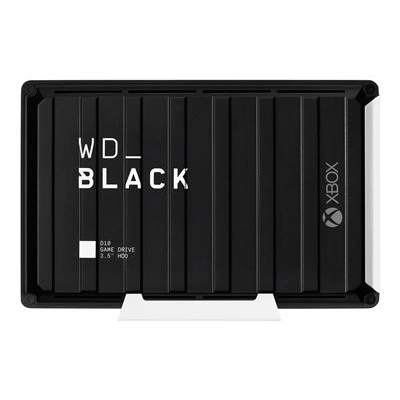 WD_BLACK D10 Game Drive for Xbox One WDBA5E0120HBK - Pevný disk - 12 TB - externí (přenosný) - USB 3.2 Gen 1 - 7200 ot/min. - černá, WDBA5E0120HBK-EESN