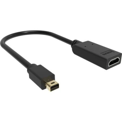 VISION - Video adaptér - Mini DisplayPort s piny (male) do HDMI se zdířkami (female) - černá - podporuje 4K
