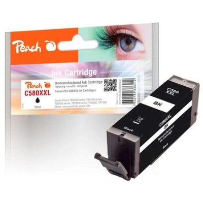 PEACH kompatibilní cartridge Canon PGI-580XXLPGBK, černá, 23 ml, 320667