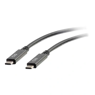 C2G 0.9m (3ft) USB C Cable - USB 3.1 (3A) - M/M USB Type C Cable - Black - USB kabel - USB-C (M) do USB-C (M) - USB 3.1 Gen 1 - 3 A - 90 cm - černá