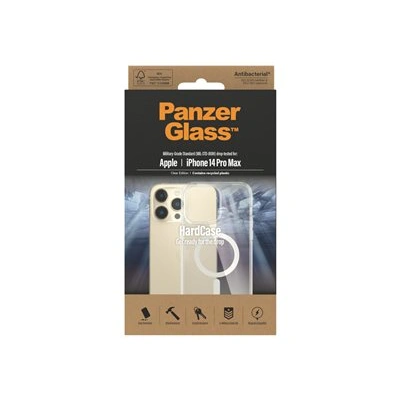 PanzerGlass HardCase - Clear Edition - zadní kryt pro mobilní telefon - kompatibilita s MagSafe - recyklovaný plast - průhledná - pro Apple iPhone 14 Pro Max