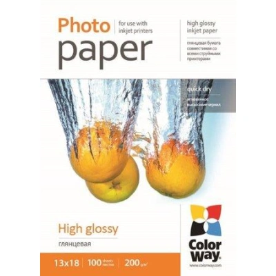COLORWAY fotopapír/ high glossy 200g/m2, 13x18 / 100 kusů, PG2001005R