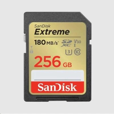 SanDisk Extreme 512 GB SDXC Memory Card 180 MB/s and 130 MB/s, UHS-I, Class 10, U3, V30