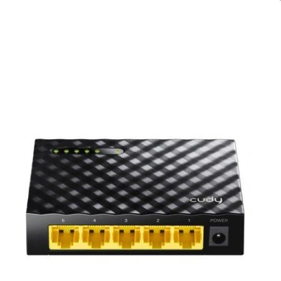 Cudy 5-Port Gigabit Switch, 5 10/100/1000M RJ45 Ports, Desktop, Power Saving, Plug & Play, GS105D