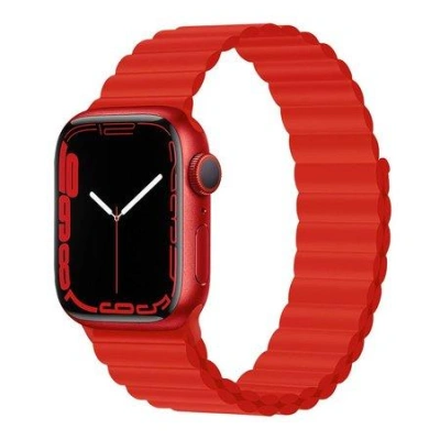 Devia remienok Deluxe Series Sport3 Silicone Magnet Band 44/45/49mm - Red