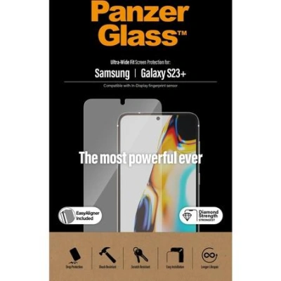 PanzerGlass - Ochrana obrazovky pro mobilní telefon - ultra široký tvar - sklo - pro Samsung Galaxy S23+