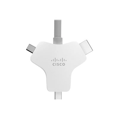 Cisco Multi-head - Kabel video / audio / data - HDMI s piny (male) do HDMI, Mini DisplayPort, 24 pin USB-C s piny (male) - 9 m - pro Webex Room Kit Mini - No Encryption and No Radio, Room Kit Pro