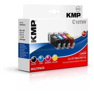 KMP C107XV (CLI-571BK/C/M/Y XL), 809715