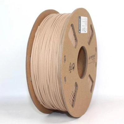 Tisková struna (filament) GEMBIRD, PLA, 1,75mm, 1kg, přírodní dřevo, 3DP-PLA-WD-01-NAT