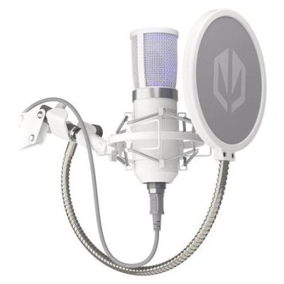 Endorfy mikrofon Streaming OWH / streamovací / rameno / pop-up filtr / 3,5mm jack / USB-C / bílý, EY1B005