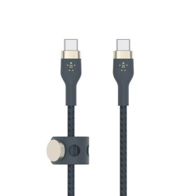 Belkin USB-C na USB-C kabel, 1m, modrý - odolný PRO Flex