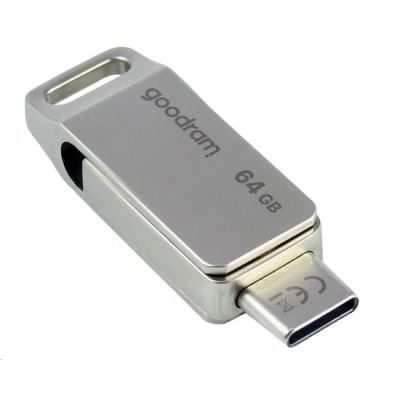 GOODRAM Flash Disk 64GB ODA3, USB 3.2, stříbrná, ODA3-0640S0R11