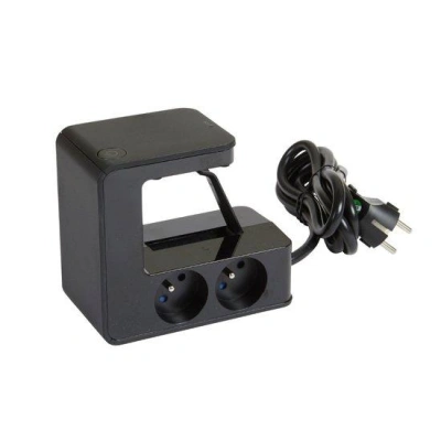 Legrand Stolová predlžovačka s klipom 4x2P+T USB A+A 1,5m kábel čierna