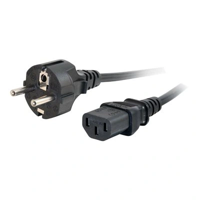 C2G Universal Power Cord - Elektrický kabel - CEE 7/7 (M) do IEC 60320 C13 - 10 m - lisovaný - černá