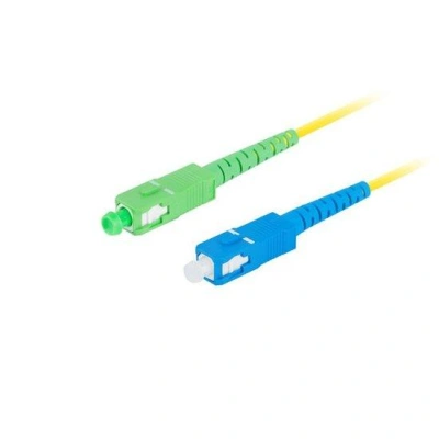 LANBERG optický patch cord SM SC/APC-SC/UPC simplex 2m LSZH G657A1 průměr 3mm, barva žlutá  