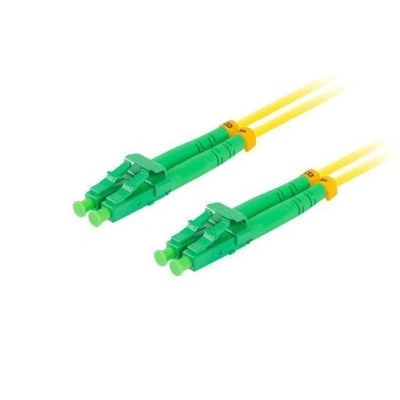 LANBERG optický patch cord SM LC/APC-LC/APC duplex 5m LSZH G657A1 průměr 3mm, barva žlutá  