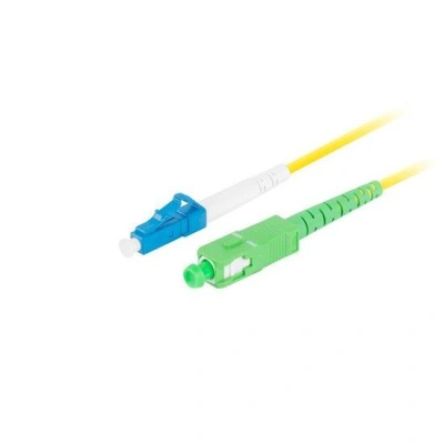 LANBERG optický patch cord SM LC/UPC-SC/APC simplex 5m LSZH G657A1 průměr 3mm, barva žlutá  