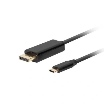 USB-C(M)->DisplayPort(M) kabel 0,5m 4K 60Hz černá  