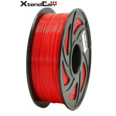 XtendLAN PETG filament 1,75mm zářivě červený  1kg, 3DF-PETG1.75-FRD 1kg