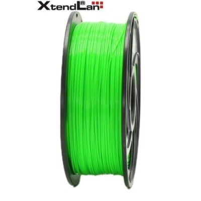 XtendLAN PLA filament 1,75mm zářivě zelený 1kg, 3DF-PLA1.75-FGN 1kg