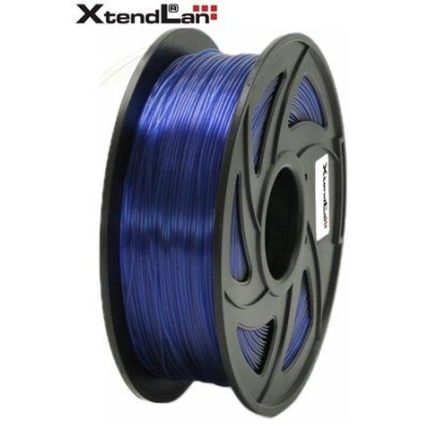 XtendLAN PETG filament 1,75mm průhledný modrý 1kg, 3DF-PETG1.75-TBL 1kg