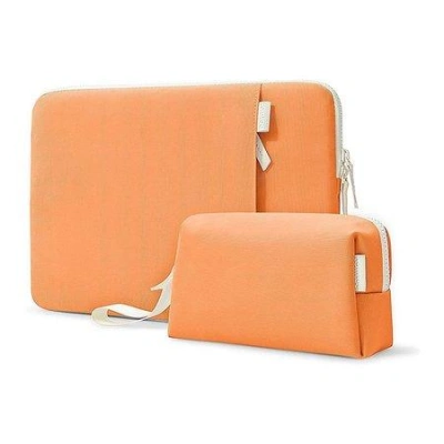 Tomtoc puzdro Lady Sleeve with Pouch pre Macbook Pro 14" 2021 - Orange, A23D2O1