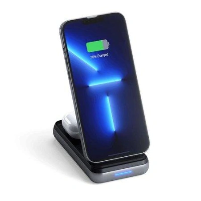 Satechi Duo Wireless Charger Power Stand - Space Grey