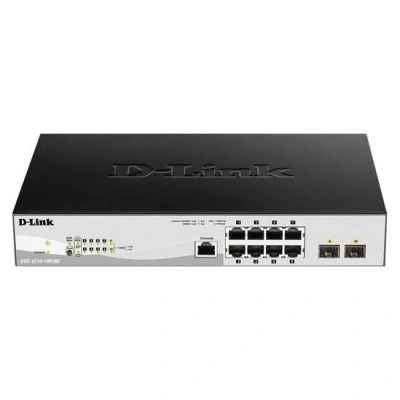 D-Link DGS-1210-10P/ME/E 10-port 10/100/1000 Gigabit PoE Smart Switch including 2 SFP Metro Ethernet, DGS-1210-10P/ME/E