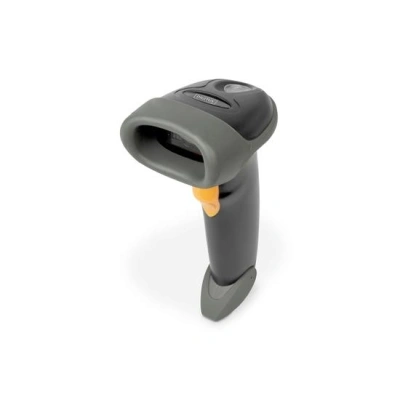 DIGITUS Ruční skener čárových kódů  2D, napájený z baterie, kompatibilní s Bluetooth a QR kódem, 200 skenů / s, s držákem, DA-81003