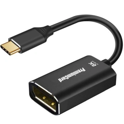 PremiumCord adaptér USB-C na DisplayPort DP1.4 8K@60Hz a 4k@120Hz, ku31dp10