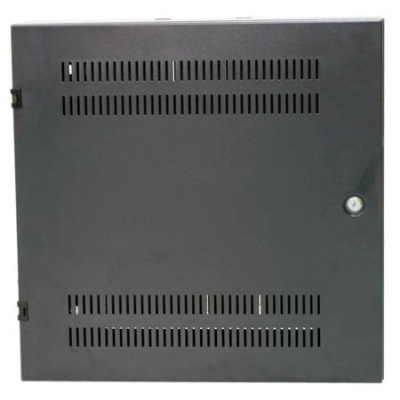 XtendLan 19" nástěnný vertikální rozvaděč 2U+4U, šířka 540mm, hloubka 150mm, perforované dveře, černý, WER-541555U4-BL