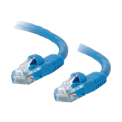 C2G Cat5e Booted Unshielded (UTP) Network Patch Cable - Patch kabel - RJ-45 (M) do RJ-45 (M) - 1 m - UTP - CAT 5e - lisovaný, provedení bez hrbolků, licna - modrá