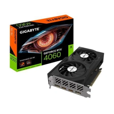 Gigabyte GeForce RTX 4060 WINDFORCE/OC/8GB/GDDR6, GV-N4060WF2OC-8GD