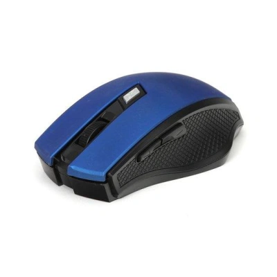 Omega myš bezdrátová OM08WBL, 1600 DPI, černo-modrá, 5907595455268