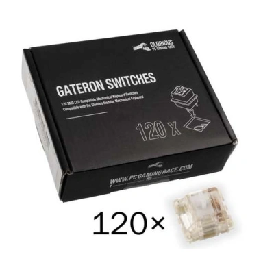 Glorious Gateron Clear Switches (120 Ks), GAT-CLEAR