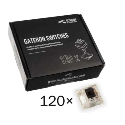Glorious Gateron Black Switches (120 Ks), GAT-BLACK