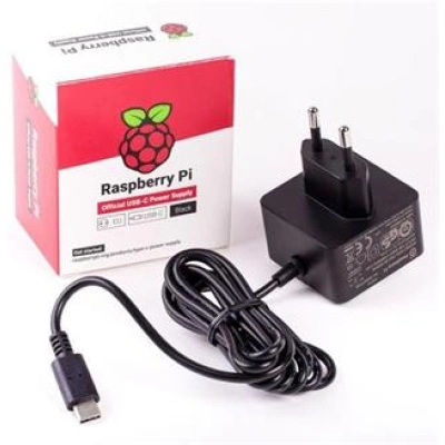 Raspberry Pi napájecí adaptér USB-C 3A pro Rpi 4, černá, RB-Netzteil4-B