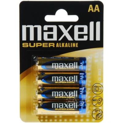MAXELL Super alkalické baterie LR6 4BP AA, blistr 4ks, LR6 4BP AA