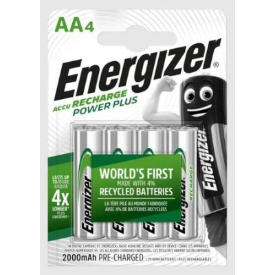 Energizer Nabíjecí baterie - AA / HR6 - 2000mAh POWER PLUS, 4 ks, EHR012