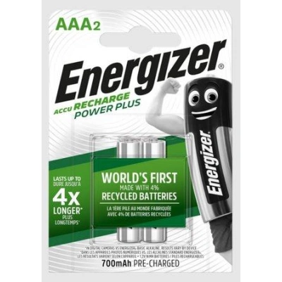 Energizer Nabíjecí baterie - AAA / HR03 - 700mAh POWER PLUS DUO, 2 ks, EHR013
