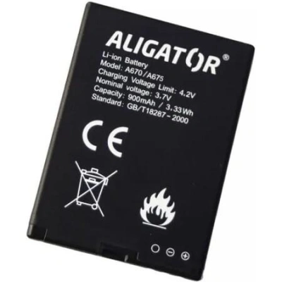ALIGATOR baterie pro A675/A670/A620/A430/A680/VS900, 900 mAh Li-Ion, originální