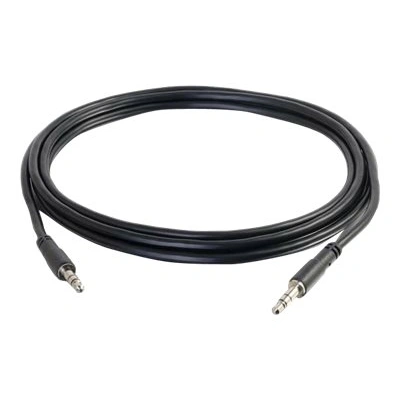C2G Slim 10ft Slim Aux 3.5mm Audio Cable - M/M - Audio kabel - mini-phone stereo 3.5 mm s piny (male) do mini-phone stereo 3.5 mm s piny (male) - 3.05 m - odstíněný - černá