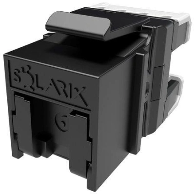 Solarix keystone c6 UTP RJ45 černý pro kleště  SXKJ-NA-BU SXKJ-6-UTP-BK-NA - 24ks multipack, 25286813