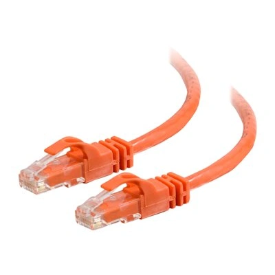 C2G Cat6 Booted Unshielded (UTP) Network Patch Cable - Patch kabel - RJ-45 (M) do RJ-45 (M) - 1 m - UTP - CAT 6 - lisovaný, provedení bez hrbolků, licna - oranžová