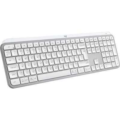 Logitech klávesnice Wireless MX Keys S, INTL, bezdrátová, Pale Grey, Bolt, 920-011588