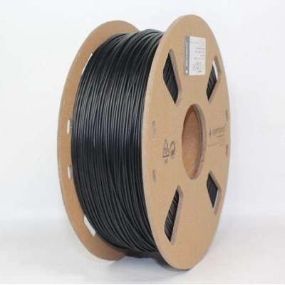 Tisková struna (filament) GEMBIRD, PLA flexibilní, 1,75mm, 1kg, černá, 3DP-PLA-FL-01-BK