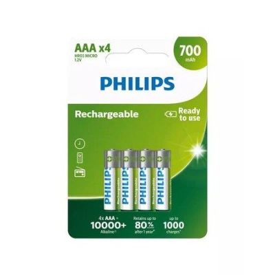 PHILIPS R03B4A70/10 AAA Nabíjecí baterie (4ks), Phil-R03B4A70/10
