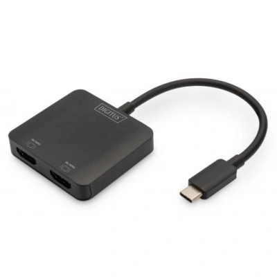 DIGITUS USB-C - 2x HDMI MST Video Hub DP 1.4, HDMI 2.0, 4K/60Hz, DS-45338