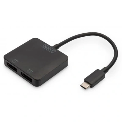 DIGITUS USB-C - 2x DP MST Video Hub DP 1.4, 4K/60Hz, DS-45339