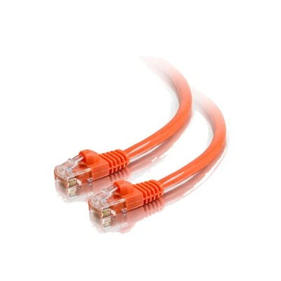 C2G Cat5e Booted Unshielded (UTP) Network Patch Cable - Patch kabel - RJ-45 (M) do RJ-45 (M) - 3 m - UTP - CAT 5e - lisovaný, provedení bez hrbolků, licna - oranžová